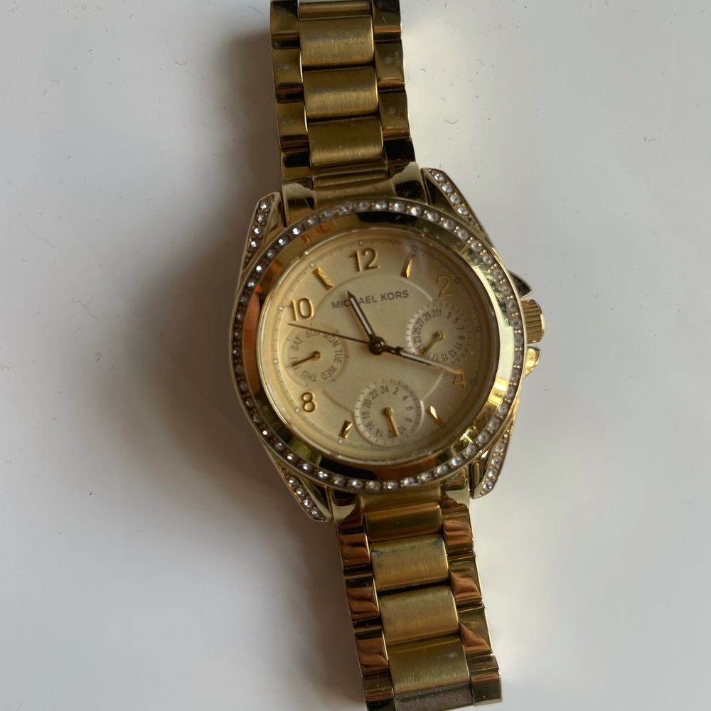 Michael Kors watch gold and diamonds